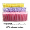 100 Compressed Sponges Individually Packaged Super Soft and Comfortable Cleansing Beauty Salon  Makeup Cosmetic sponge 1