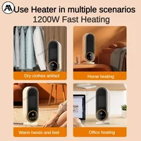 Умный обогреватель с сенсорным экраном 1200 Вт — пульт дистанционного управления, таймер, портативный электрический обогреватель для дома/офиса — изображение 6