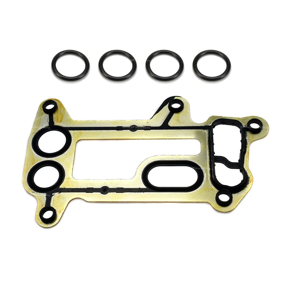 For BMW E90 2007-2008 E60 E61 E87 E81 2006-2011 E83 E84 N47 E88 2007-2013 1 Set Oil Filter Housing Seal Gasket Kit 11428506412