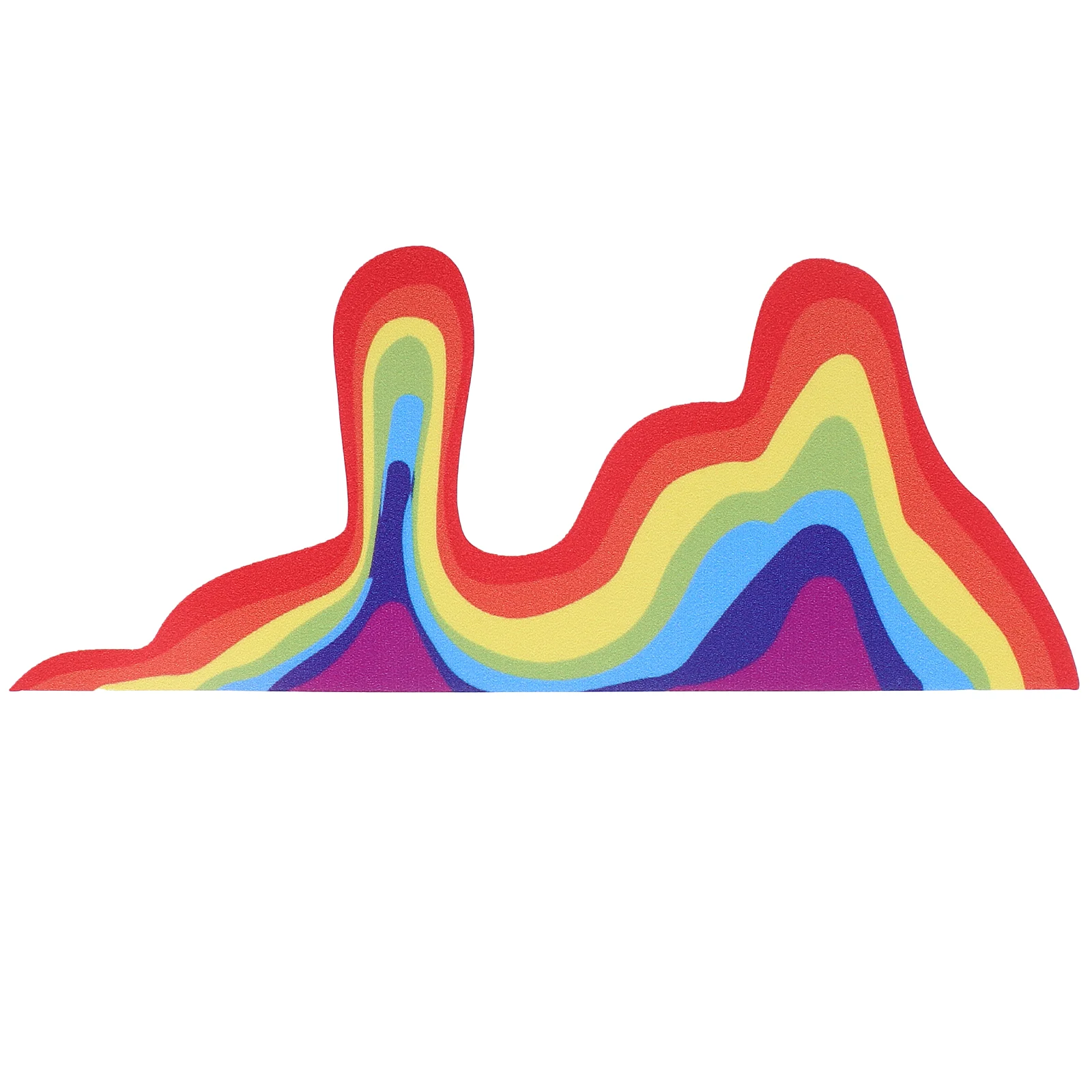 

1 Sheet Rainbow Sticker 12cm Automotive Exterior Decoration Fun Hood Decal Supply For Car Truck