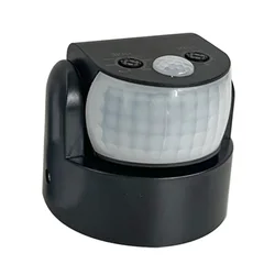 Outdoor Waterproof Infrared Motion Sensor with Dual Probes and Automatic 180° Light Switch (AC 220V - 240V, IP65) (Black)