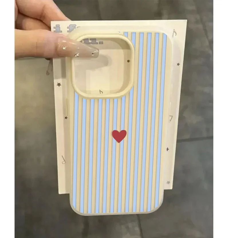 Colorful Vertical Stripes Candy Matte Soft Phone Case
