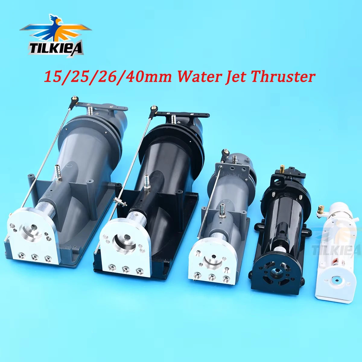 RC Boat Propeller Thruster Set With 540 Brushless Motor - 26mm Pusher Spray Water Kit For Boat Conversion
