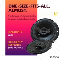 2 uds 6 pulgadas 320W 3 vías Universal Coaxial coche música estéreo rango completo Hi-Fi para altavoces de puerta de camión sistema de sonido envolvente - Imagen 4