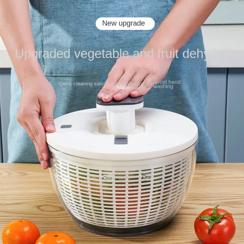 Vegetable Dehydrator Electric Quick Cleaning Dryer Fruit and Vegetable Dry and Wet Separation Draining Salad Spinner Home Gadget