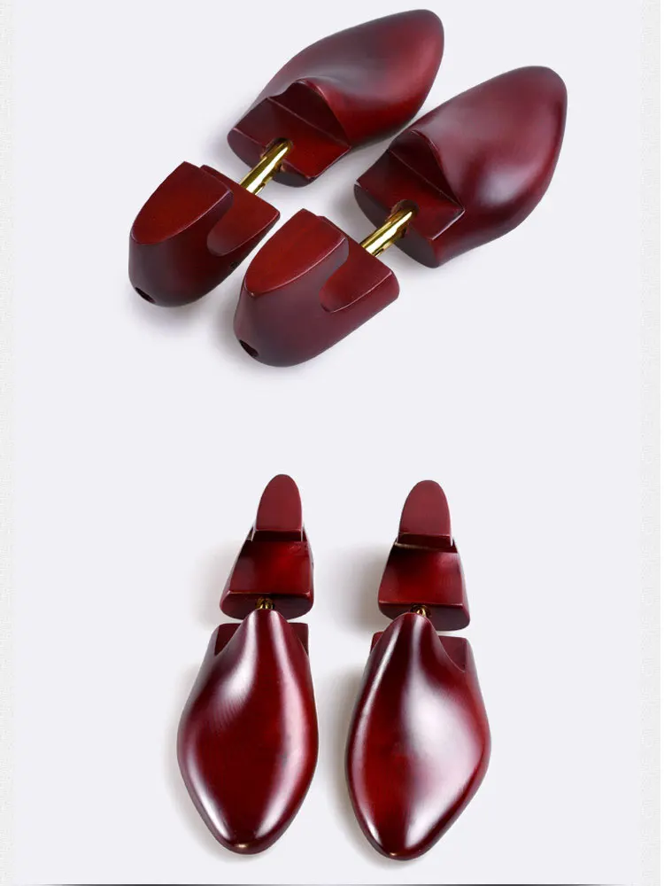 FamtiYaa 2Pcs Cedar Wood Adjustable Shoe Shaper Men's Shoe Tree Stretcher Support For Men Expander Device expansion