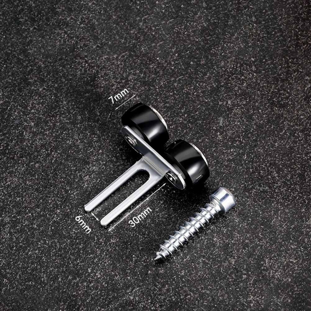 2pcs Cabinet Pulleys Mute Double Wheels Casement Pulley Cabinet Sliding Wheel Hardware Stainless Steel Nylon Door Pulley