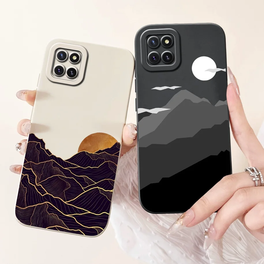 Stylish Painted Liquid Silicone Phone Case