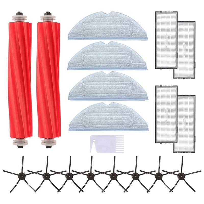 

For Xiaomi Roborock Accessories Kit S7 S70 S75 S7max S7maxv T7S Vacuum Cleaner Hepa Filter Side Brush Mop Cloths