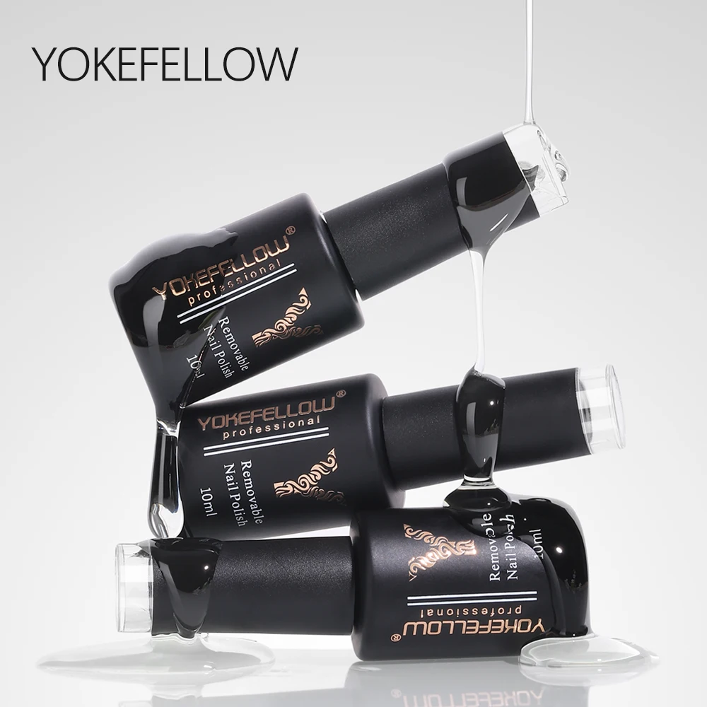 Yokefellow Smalto Per Unghie Gel Uv 10Ml Base In Gomma Coat No Wipe Top Coat Kit Opaco Per Vernici Gel Semipermanenti Professional