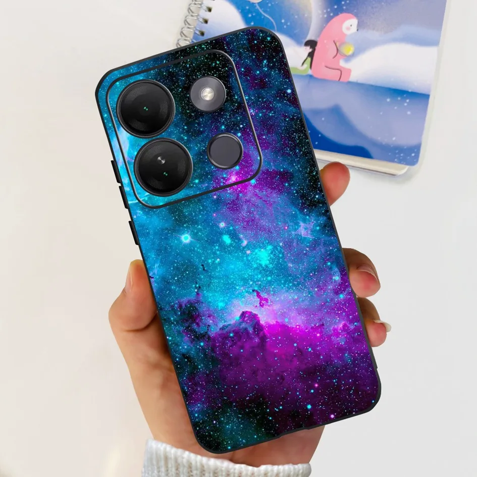 Stylish Patterned Soft Silicone Phone Back Cover
