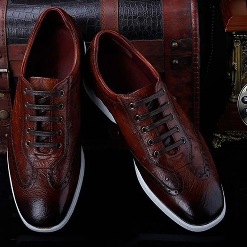 Рисунок 2 - Мужская обувь из кожи страуса ourui