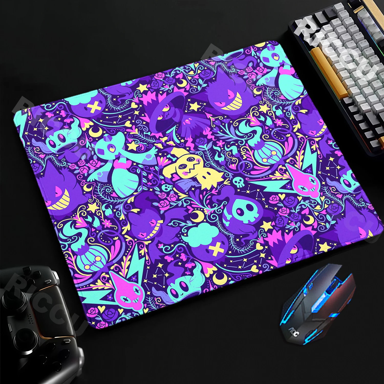 Gaming Small Mousepad Pokemon-Gengar Mouse Pad PC Gamer Desktop Decoration Pads Office Laptop Mouse Mat desk accessories Carpet
