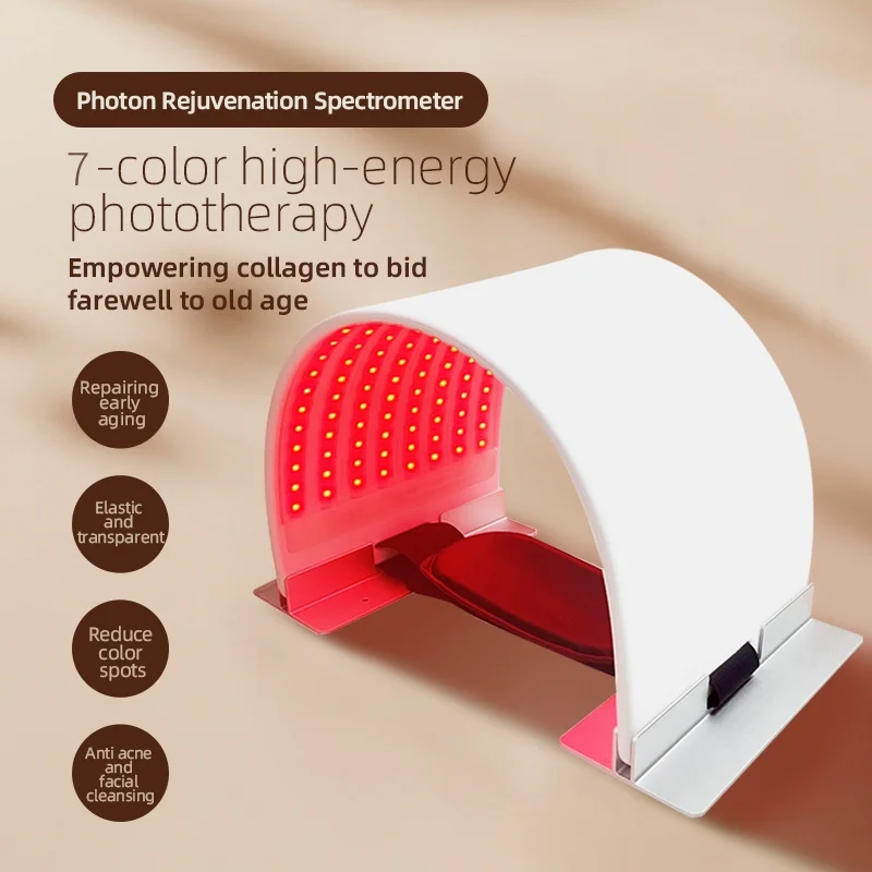 LED Photon Mask 7 Colors USB Salon SPA Home Use for Skin Moisturizing Face & Body Skin Rejuvenation Acne Anti wrinkle Care