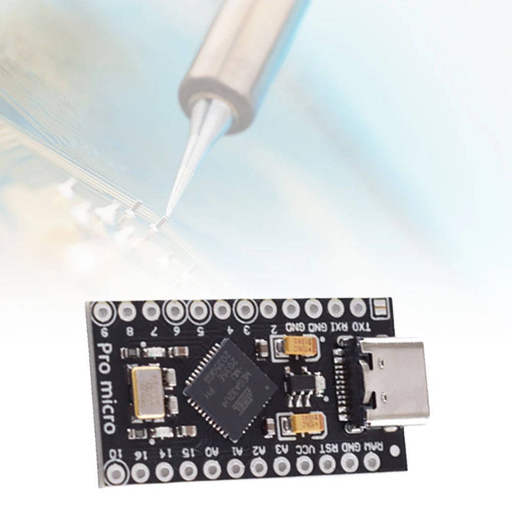 ATmega32U4 USB Type-C 프로 마이크로 컨트롤러 개발 보드(레오나르도 USB 보드용 2열 핀 헤더 16MHz 포함)