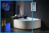 Radio/CD function indoor small corner jacuzzi spa jacuzzi 4