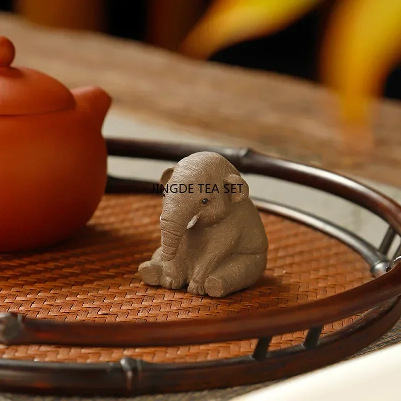 Purple clay tea ceremony, pet mud, color changing small person tea, pet accessories, Chinese Kung Fu tea set