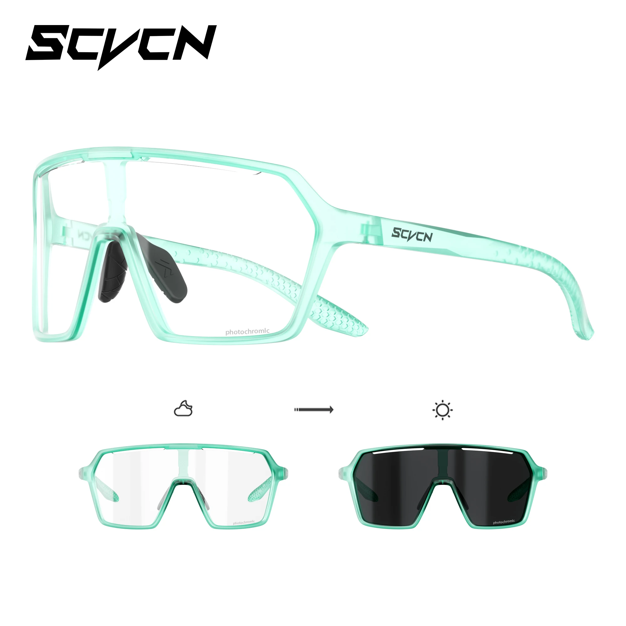 Photochromic UV400 Outdoor Sports Eyewear - Unisex Cycling, Running, and Hiking Sunglasses