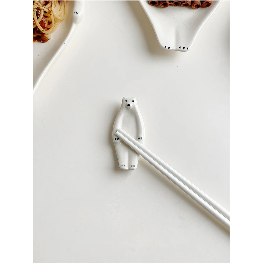 Korean Fashion Designer Plates White Cute Ceramic Flat Dishes Versatile Kitchen Pasta Tableware Salad Dinnerware Mini Saucer