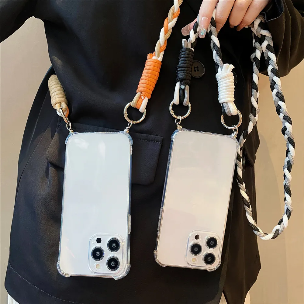 Acquista Custodia Morbida E Resistente Con Cordino A Tracolla Per IPhone 16, 15, 14 Pro, 13, 12, 11 Pro Max, XS, XR, X, 8, 7 Plus, Con Slot Per Schede, In Silicone In Italia A Partire Da 3.98 - Foto 7