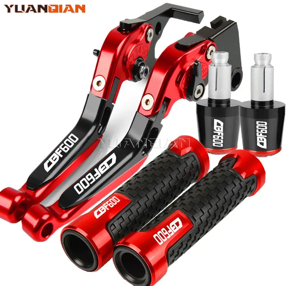 

For Honda CBF600/SA CBF 600 2006 2007-2013 2012 2011 2010 2009 Motorcycle Adjustable Brake Clutch Lever Handlebar grips ends Cap