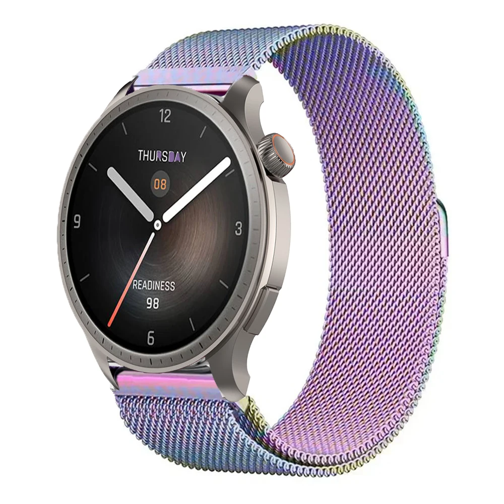 Milanese Stainless Steel Smartwatch Strap - Adjustable Mesh Wristband
