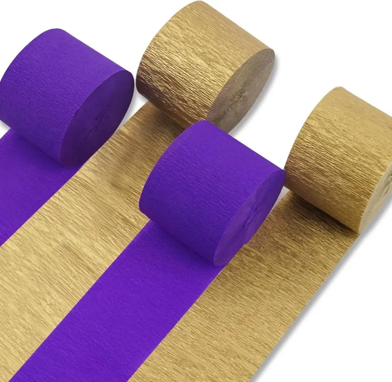 4 Rollen Krepppapier-Streifen DIY Bastelmaterial Faltenpapierrolle für Hochzeits- und Partydekoration, Bühnengestaltung, grünes Verpackungsmaterial – Detail 17