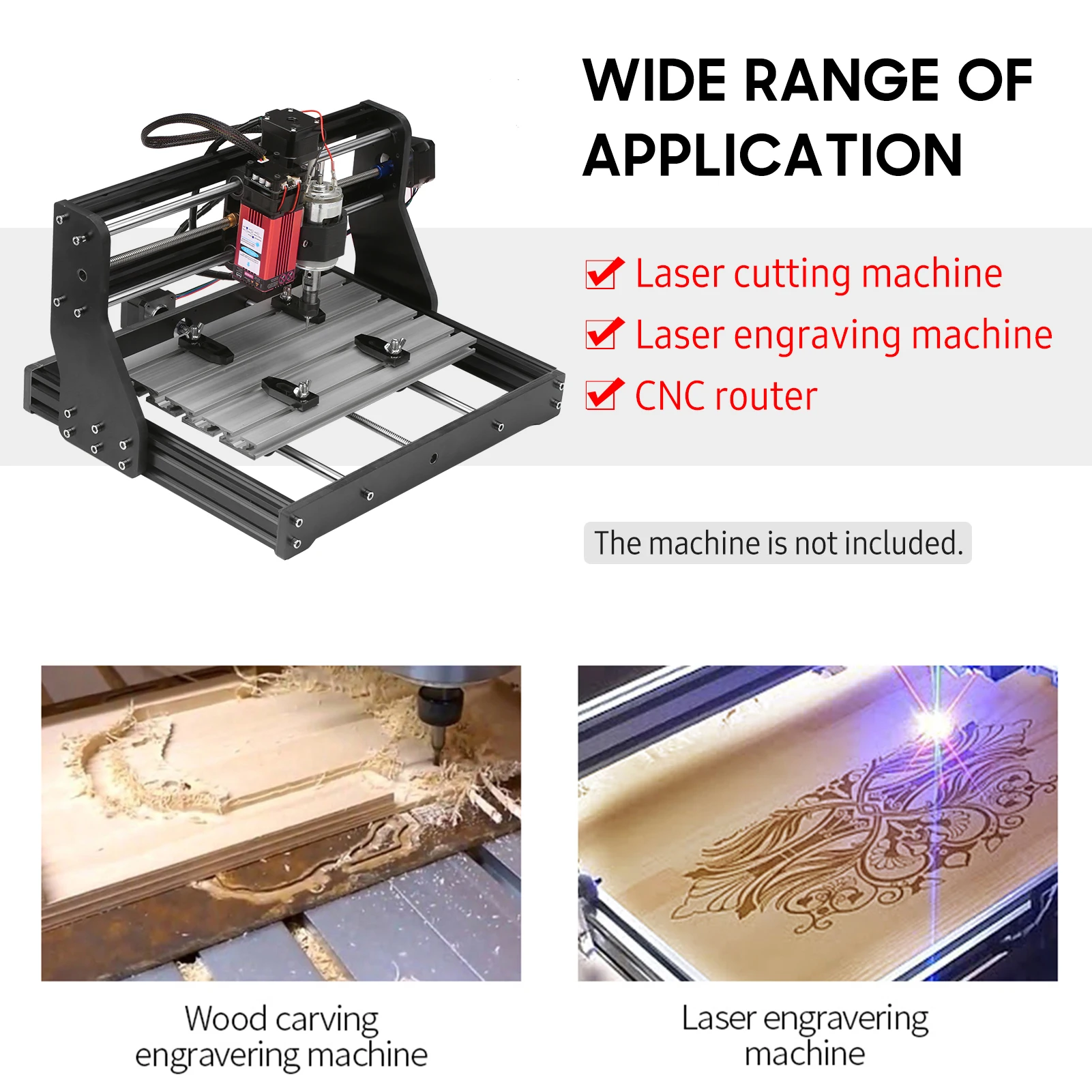 cnc wood router machine 5.5W 10W 20W 30W 40W Laser Module 450nm Engraving Laser Head Fixed Focal Length High Precision Engraving for CNC Laser Engraver wood router table