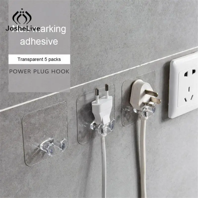 

Настенный крючок для хранения, без отверстий, держатель розетки, кухонный стелс-крючок, настенное освещение, хранение в офисе, спальне