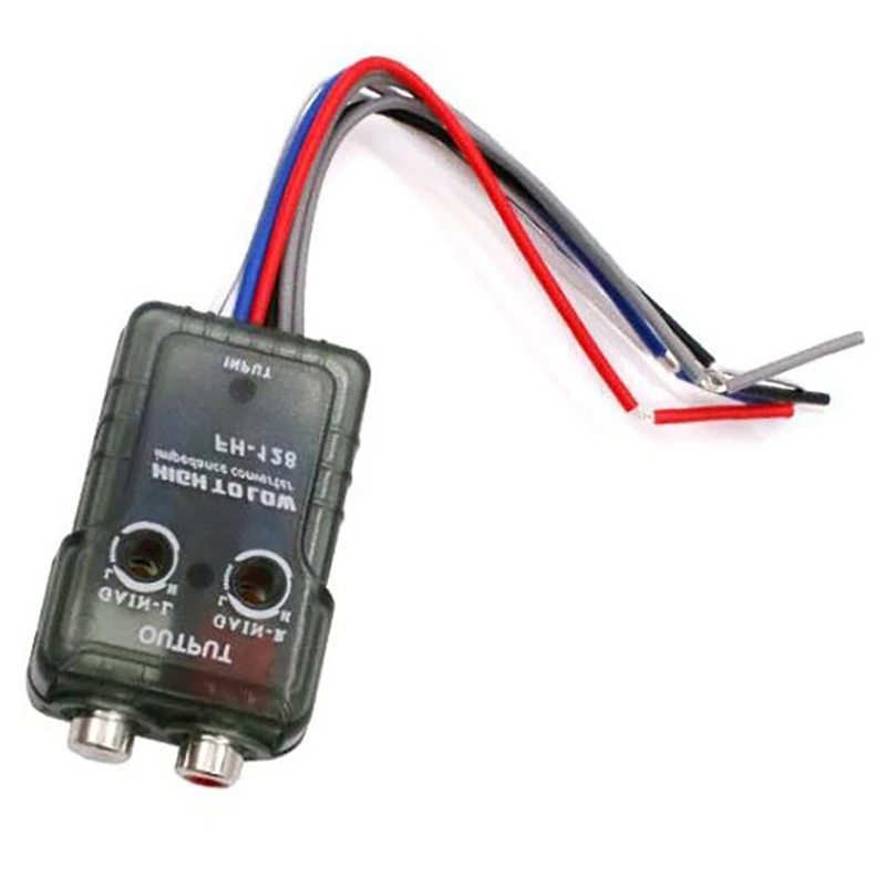 High Level Speaker Signal to Low Level RCA Adapter Car Audio High to Low Subwoofer Audio Converter car wire cable adapter