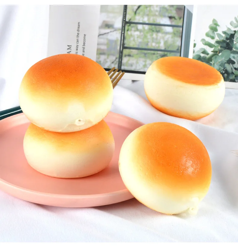 Gefälschtes chinesisches Mantou-Squishy, realistisches gedämpftes Brötchen, simuliertes Brotmodell, weiches, langsam steigendes Spielzeug, lustiges Geschenk, kreatives Geburtstagsgeschenk – Detail 3