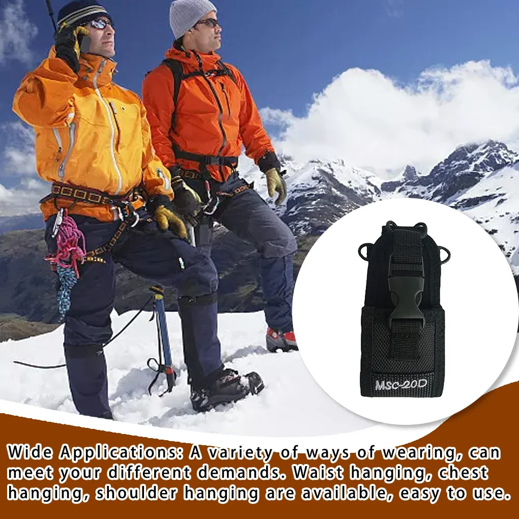 

MSC-20D Nylon Bag Adjustable Walkie Talkie Radio Holder Pouch Carrying Pouch
