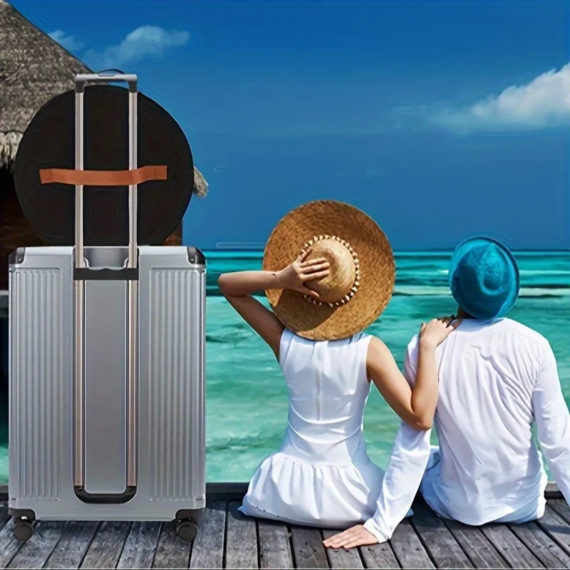 1PC Portable Hat Storage Box, Large Capacity Circular Travel Hat Container with Dust Cover, Toy and Clothing Storage Bag