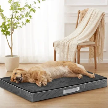 Dog Bed for Extra Large Dogs Waterproof Thick Dog Beds Big Orthopedic Dog Beds with Removable Double Layer Washable 1