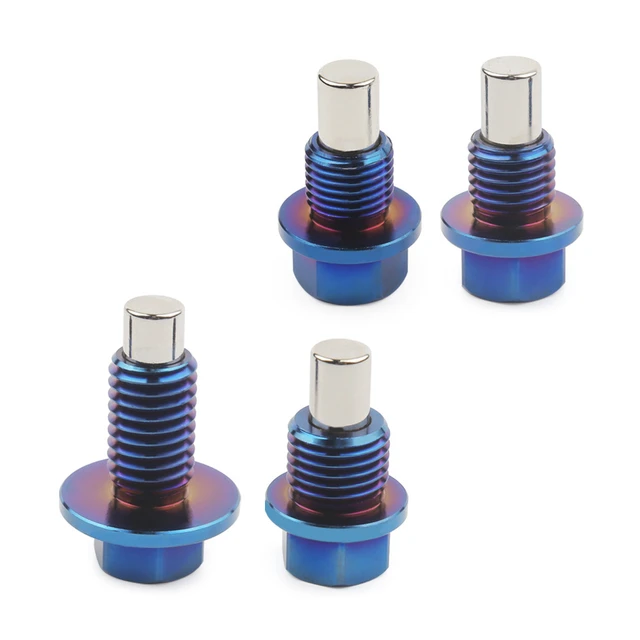 Threaded Drain Plugmagnetic Oil Drain Plug M14/m18 - Universal Aluminum Oil  Pan Drain Nut