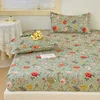 MissDeer Elastic Bed Sheets Sets Double Bed Flower Pring Fitted Sheet Without Pillowcases Single Queen King Size Bed Cover 3