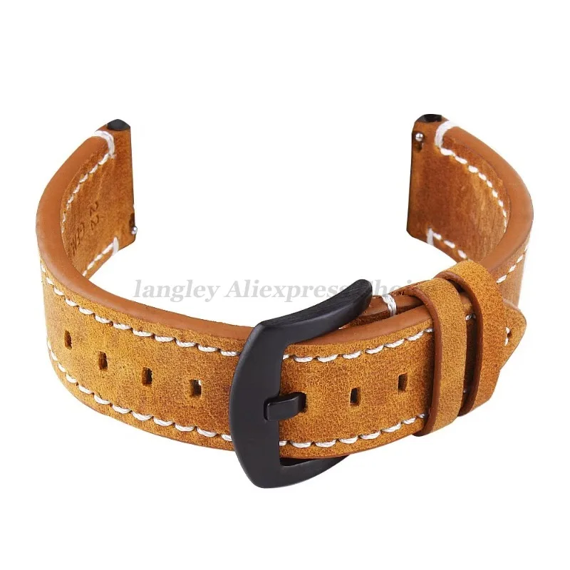 Genuine Retro Calf Leather Watchband Strap - Premium Sport Belt