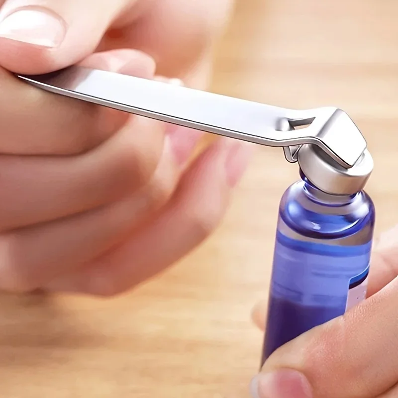 Mini abridor de frascos-chaveiro de bolso abridor de garrafas abridores de tampa de líquido oral levantador clínica hospital medicina abridor de garrafa