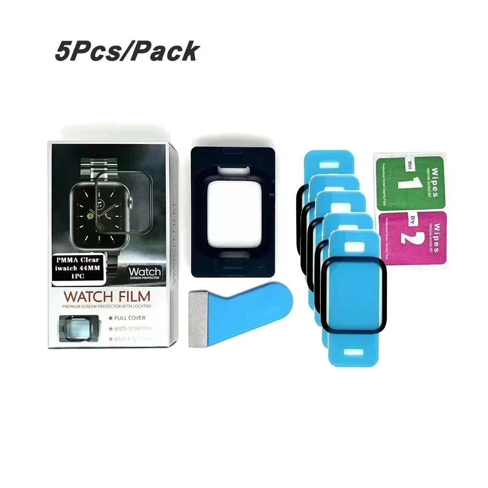 Ceramic Film Screen Protectors for Apple Watch – HD Glass, 1-5 Pack