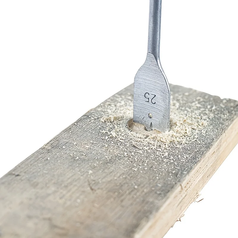 ‌6PC Triangular Wood Drill Bit Set – Hex Shank Flat Bits for Drawer/Cabinet Locks Precision Woodworking & Hole Saw Applications‌