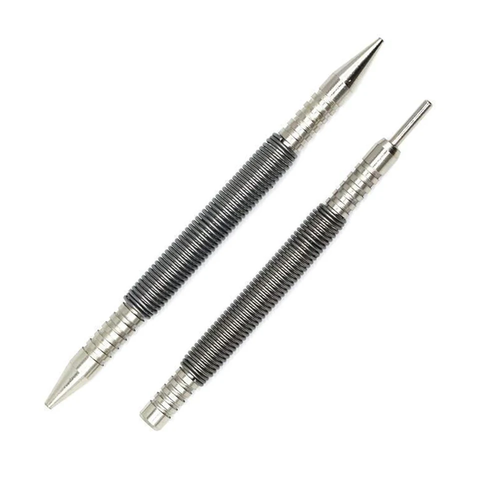 Spring Center Punch & Dual Head Hinge Pin Remover Tool for Woodworking & Metalwork
