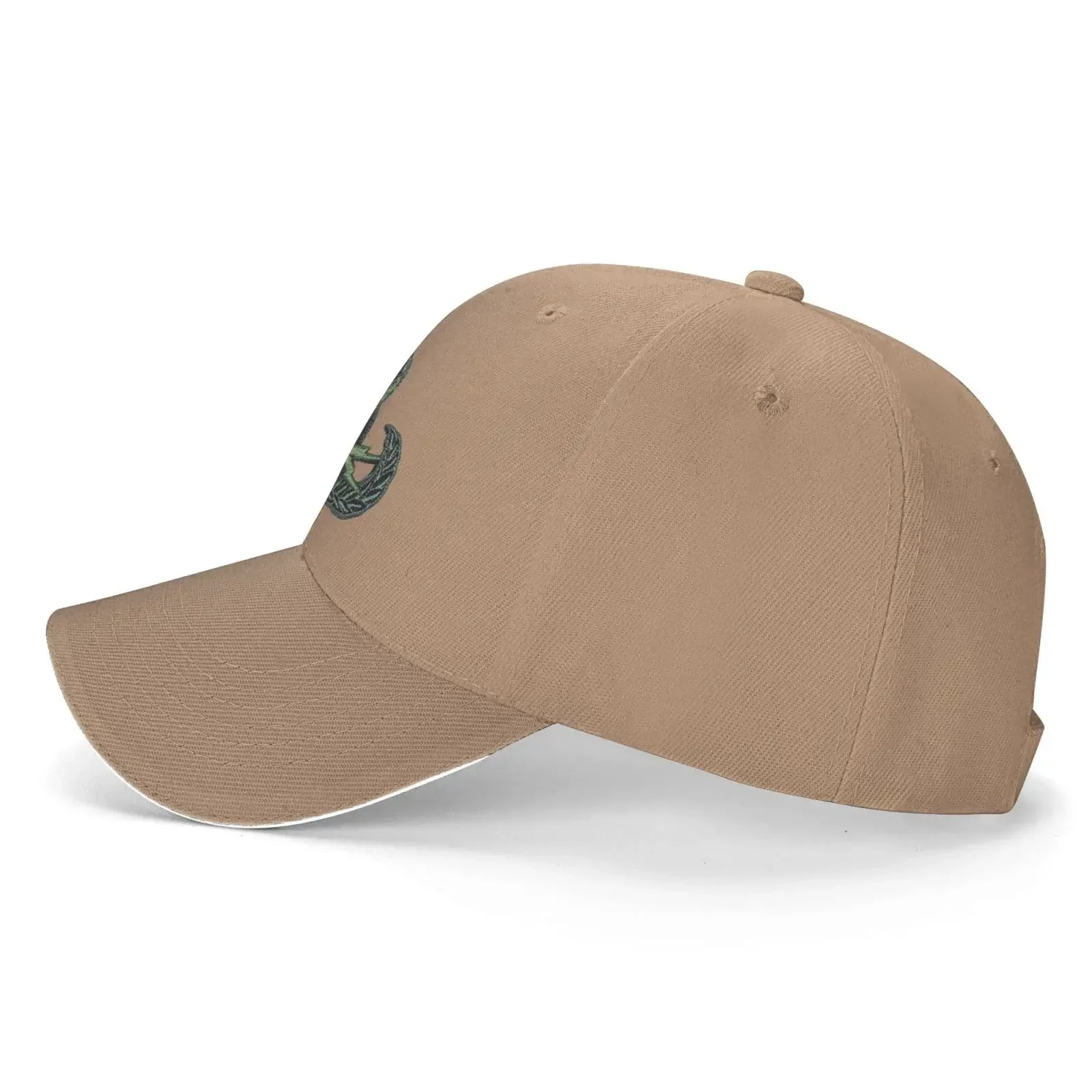 Veterans Owned EOD Badge Hat Baseball Cap Duck Tongue Cap Adult Sandwich Hat Natural 6
