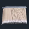 100/300 PCS/Ear Care Clean Wood Handle Pointed Tip Head Cotton Semi Permanent Eyebrow Eyelash Tattoo Thread Beauty Makeup Remove 3