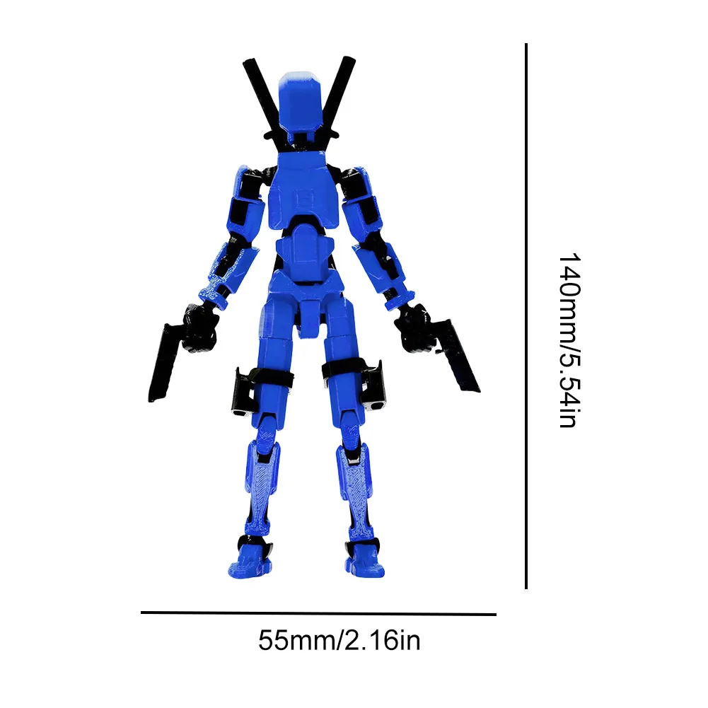 13 Action Figure Titan Multi-Jointed Movable Shapeshift Robot T13 Action Mannequin Character and Dog Figure Toys gifts for kids