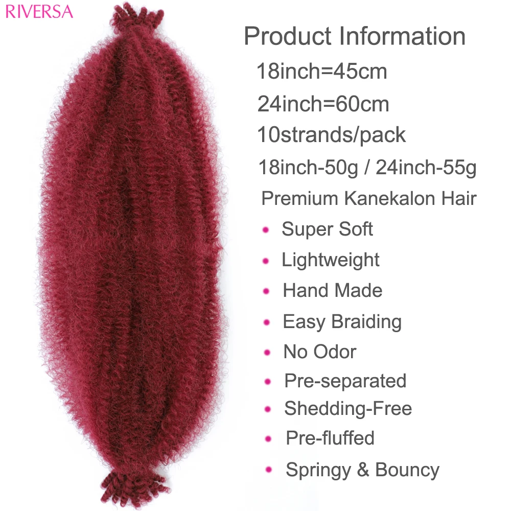 Kinky Springy Hair, Bulk Expression Hair, Tranças