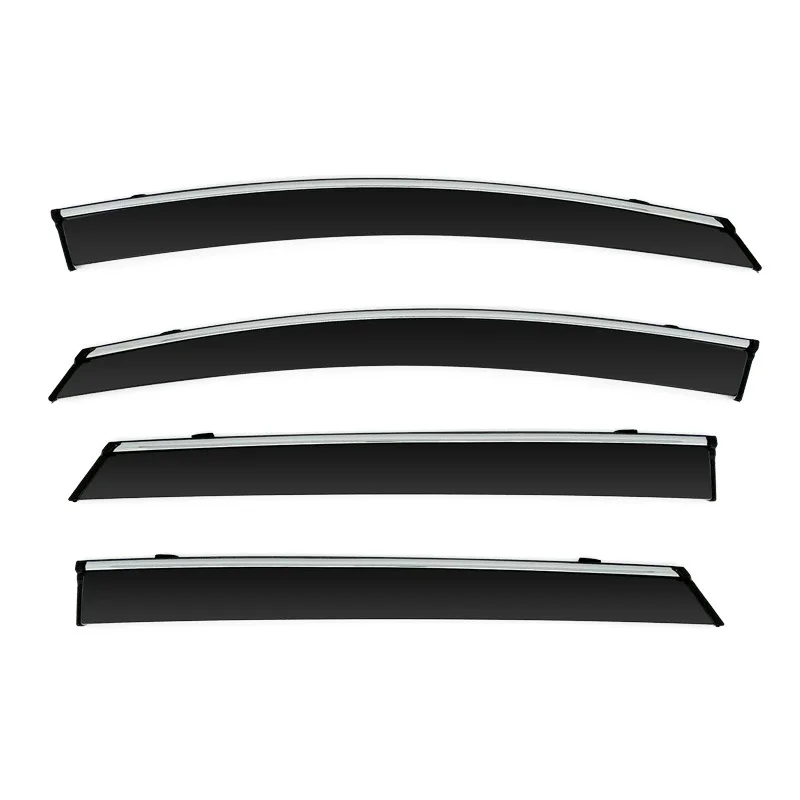 For BYD Dolphin ATTO 2 Window Visitor Stainless Steel Strip Wind Deflectors Visors Rain Guard Door Visor Vent Shades Ventvisor