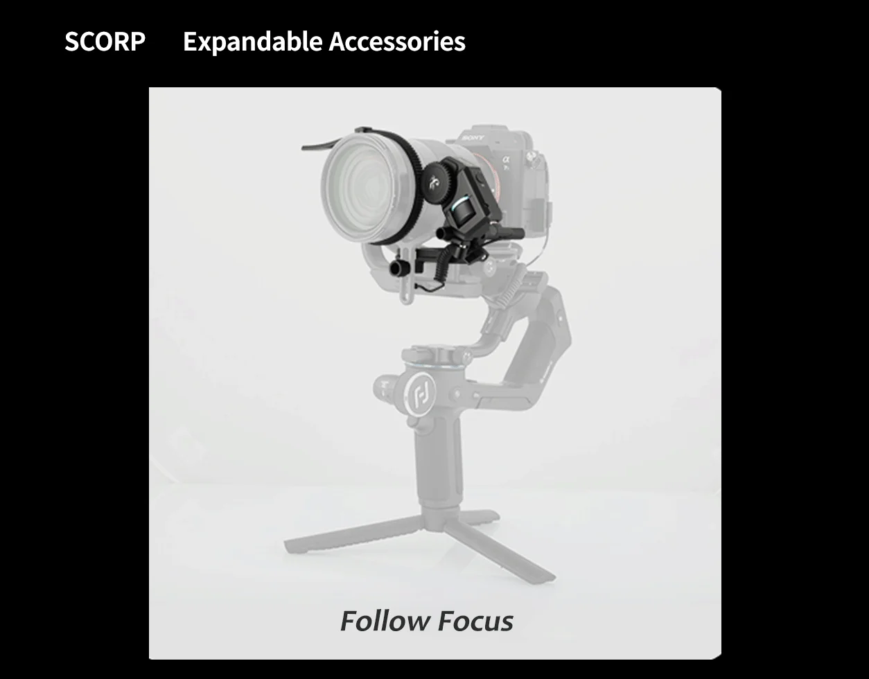 FeiyuTech SCORP-1 3-Axis Handheld Gimbal Stabilizer Handle Grip for DSLR Camera Sony with Display Screen Simplified Version