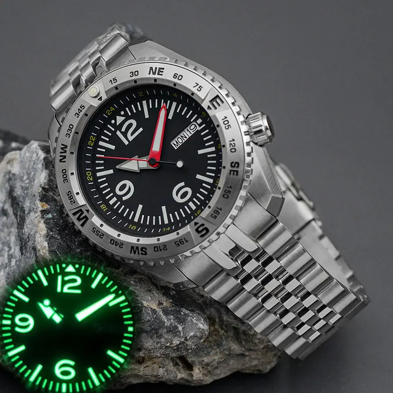 Seiko Aviator Mod Mod Men's Automatic Watch With NH35 NH36