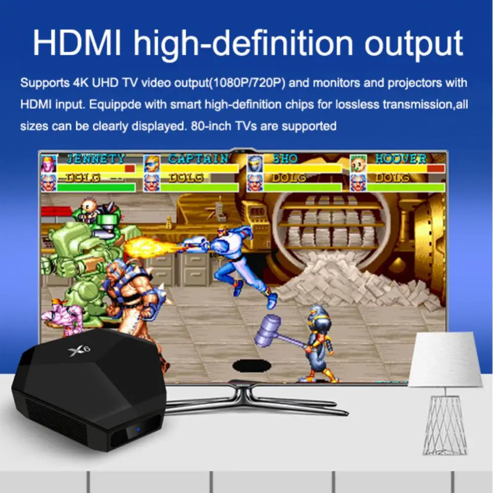 X6   2.4G  ܼ PS1/GBA 64GB Ŭ Ʈ 15000 +   ܼ, 4K ÷ TV  