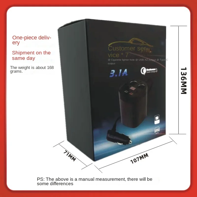 Cell Phone Charger for Car Charger Type C Fast Charge Auto Accessory Usb Accessories Charging Super Cable Lighter Driving 30W